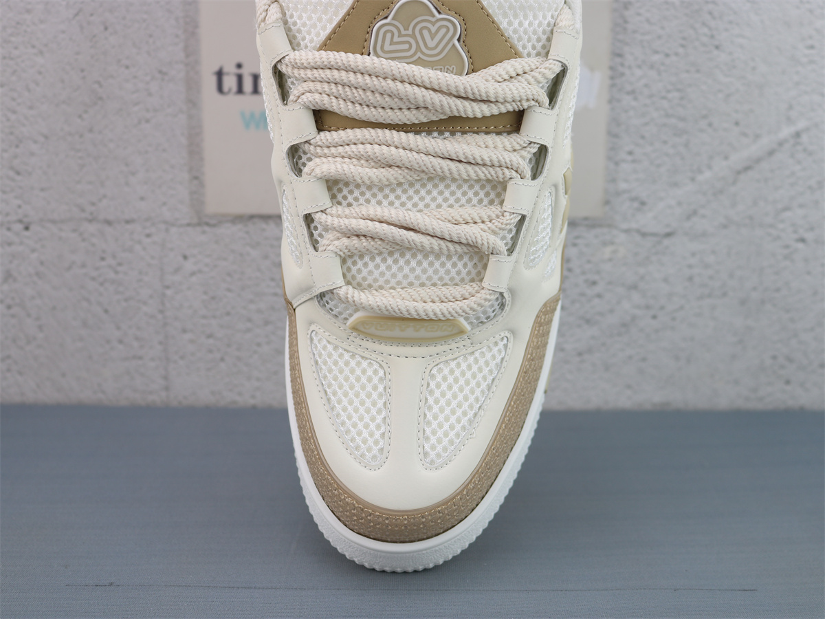 LV Skate Sneaker Beige White